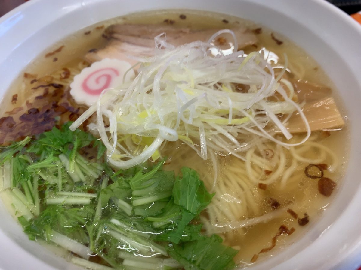 ほむら 塩ラーメンと半ガーリック炒飯