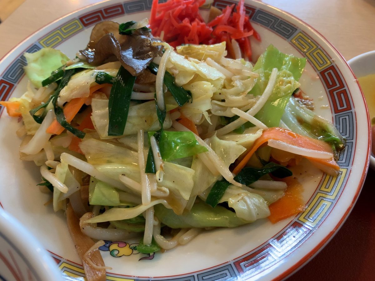 野菜炒め定食 大むら食堂