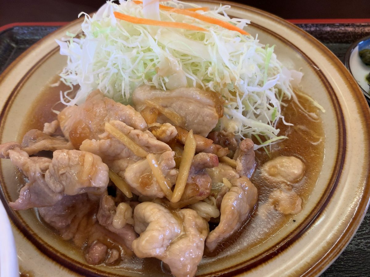 とんかつ三条「生姜焼き定食」