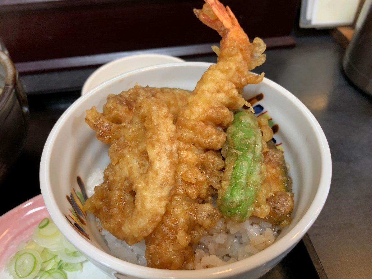 むろしま 小盛り天丼セット