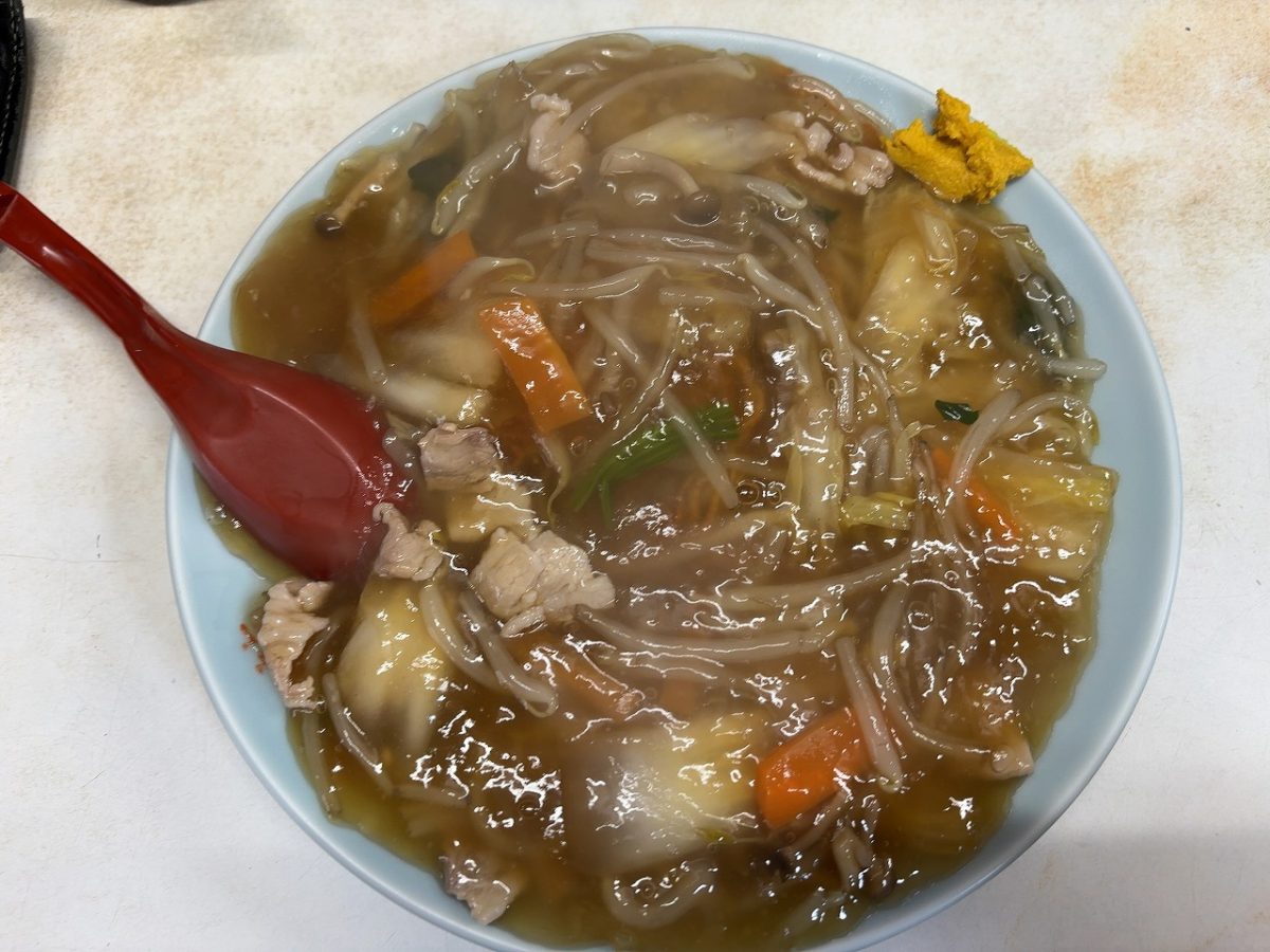 雪龍の五目あんかけ焼きそば
