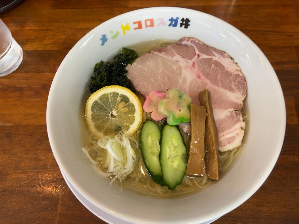 スガ井さんの「冷たいうるめそば」塩味