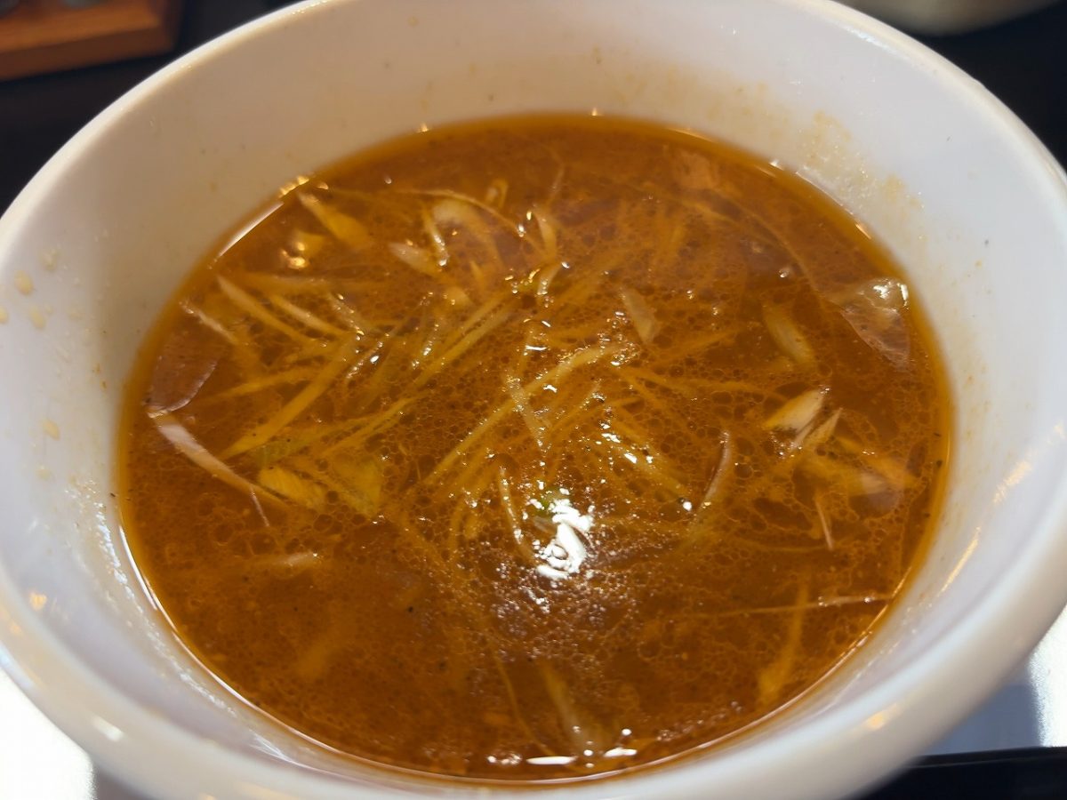 鯉次の限定 「生姜味噌つけ麺」