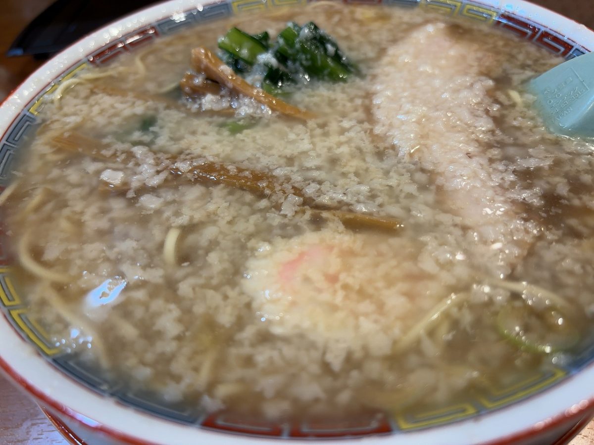 大むら食堂の半盛り中華細麺
