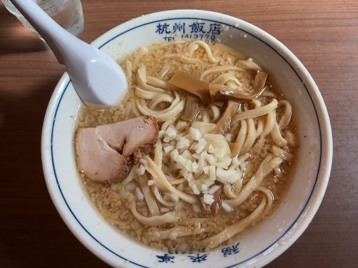 杭州飯店 火事後初訪問。