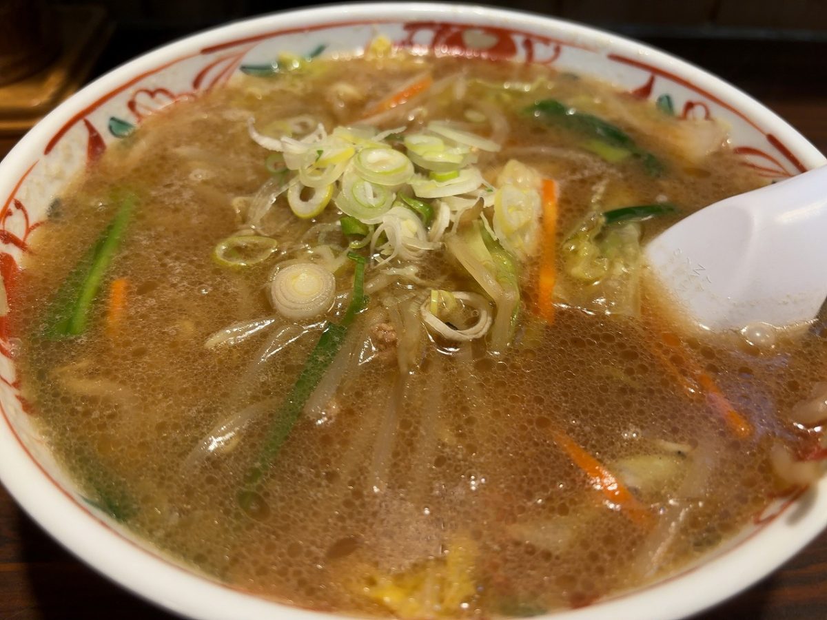 福泉の味噌ラーメン半麺 