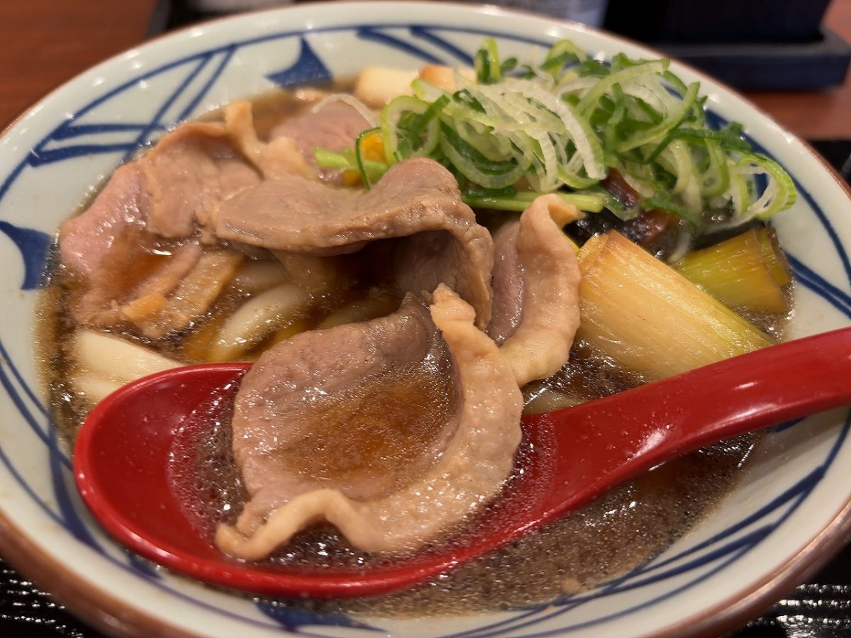丸亀製麺の鴨ねぎうどん