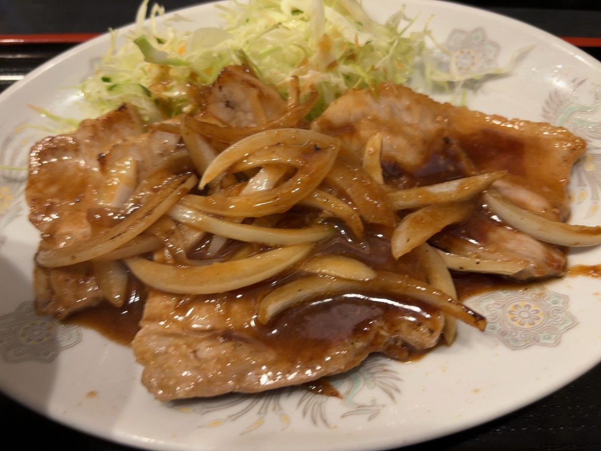 宝華食堂の生姜焼き定食