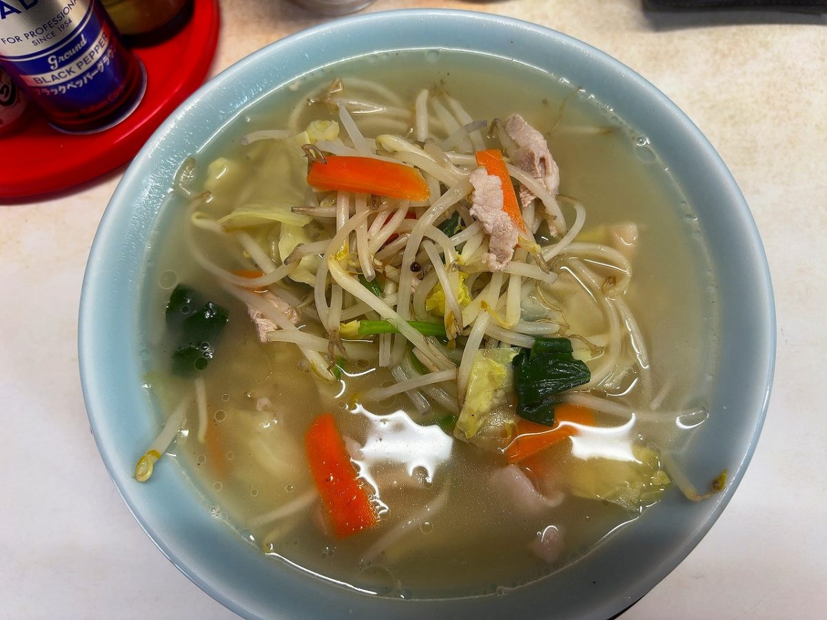 雪龍の野菜ラーメン 塩味