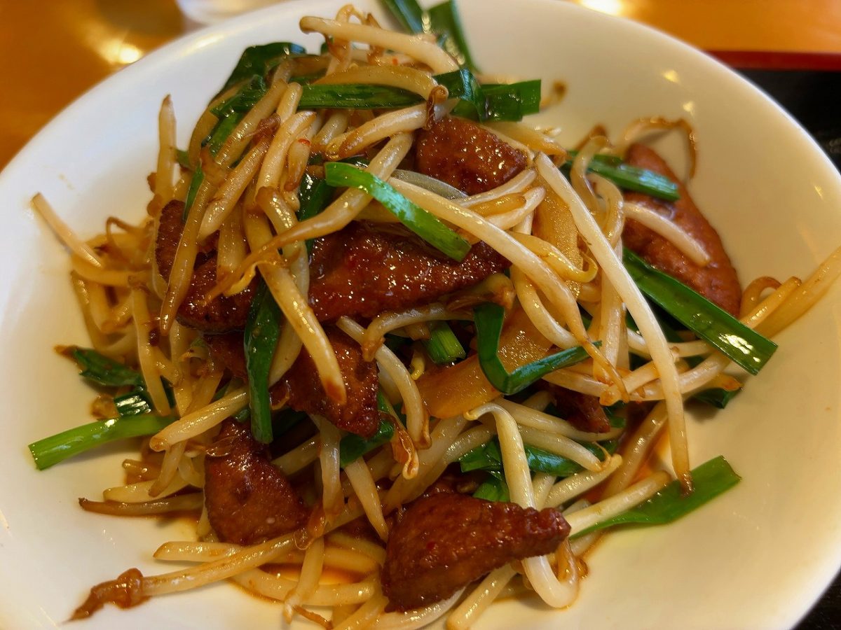 大観楼 ニラレバ定食ランチ