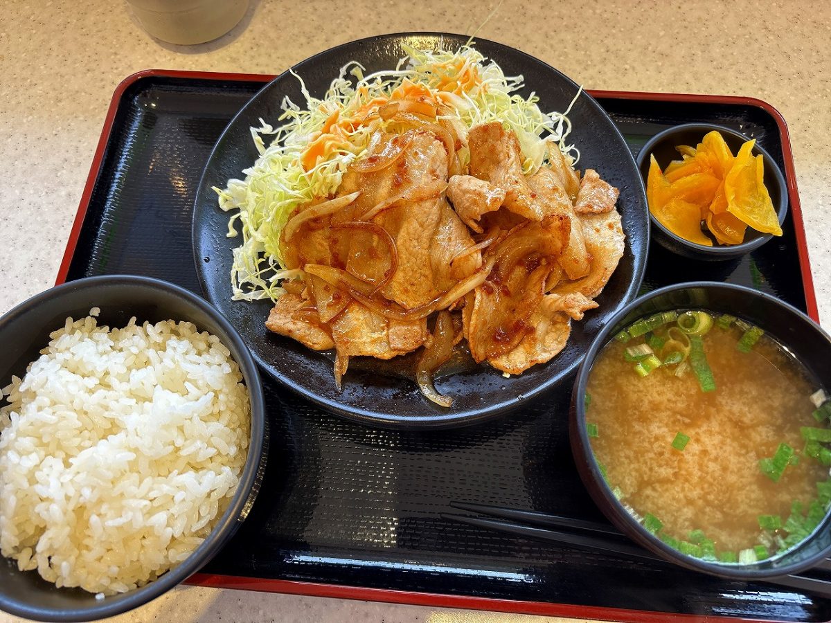 北陸道栄SA上り 生姜焼き定食