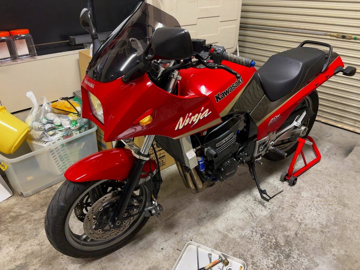 GPZ900R FブレーキOH