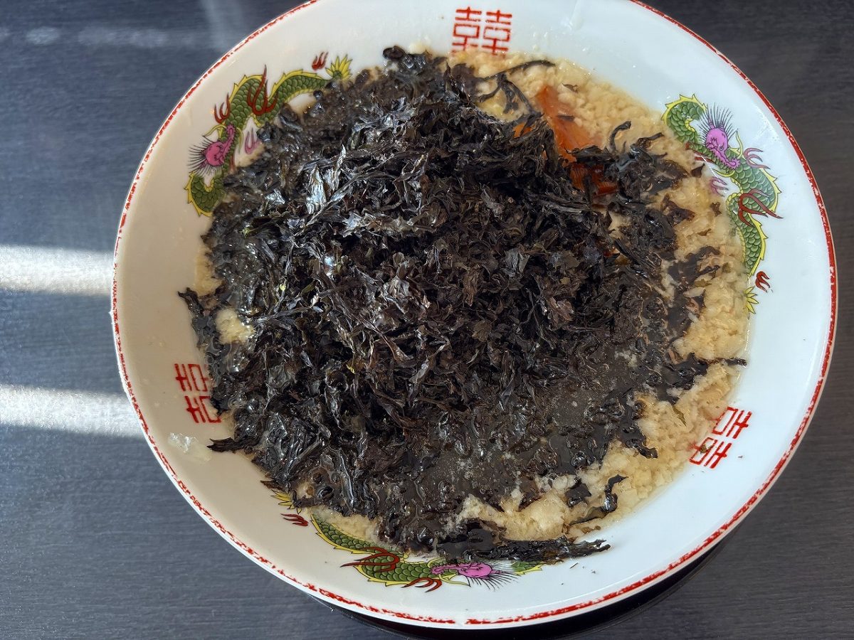 鬼にぼ 岩海苔中華