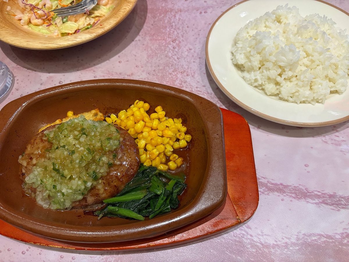 サイゼリア そよら店 ディアボラ風ハンバーグランチ
